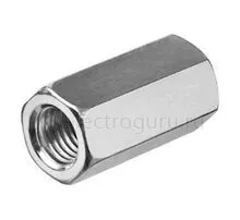 Гайка соединительная из нержавеющей стали