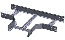 Отвод Т-образный для лестничного лотка с высотой бортов 80мм, Лидер