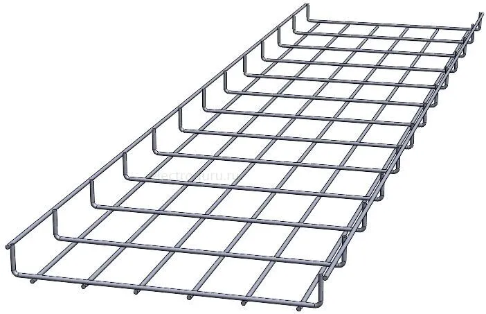 Проволочный лоток 350х30х3000, Лидер
