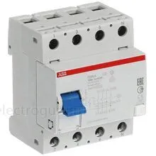 УЗО 125А, 300мА, тип A, ABB F204, 2CSF204101R3950