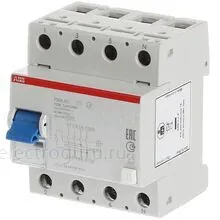 УЗО 125А, 30мА, тип AC, ABB F204, 2CSF204001R1950