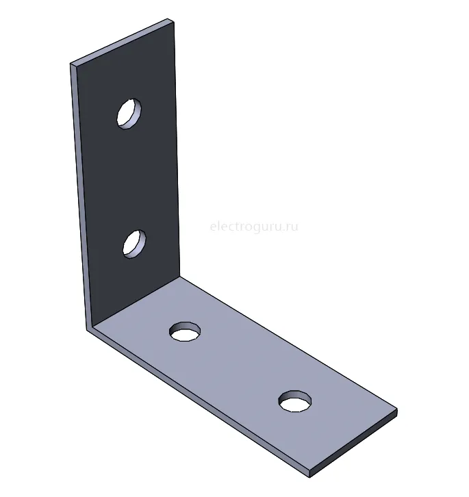 Пластина угловая MSA605 для STRUT-профиля