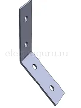 Пластина угловая MSA614, 4 отверстия, для STRUT-профиля