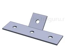 Пластина T-образная ПМ MSA617 для STRUT-профиля