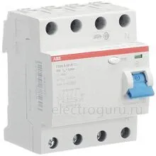 УЗО 63А, 30мА, тип A, AP-R, ABB F204, 2CSF204401R1630