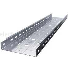 Лоток перфорированный 200х50х3000 нержавеющая сталь, Лидер