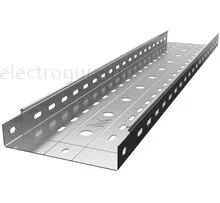 Лоток перфорированный оцинкованный с высотой бортов 50мм, Лидер