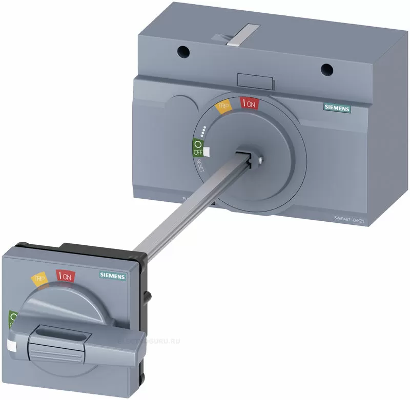 Поворотный привод с установкой на дверь шкафа для автоматов 3VA2 на 400-630A