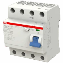 УЗО 100А, 100мА, тип AC, ABB F204, 2CSF204001R2900