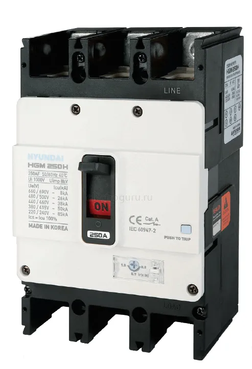 Автоматический выключатель HGM250, Hyundai Electric