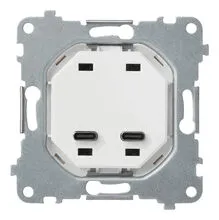 Механизм USB-зарядного устройства с двумя USB портами типа C
