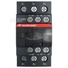 Контактор 24В, 38А, 1НО+1НЗ, PLC1D38BD, Prompower