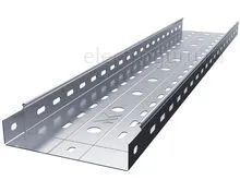 Лоток перфорированный нержавеющий с высотой бортов 60мм, Лидер