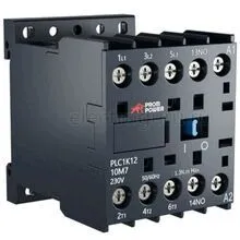 Миниконтактор 220В, 12А, 1НО, PLC1K1210M7, Prompower