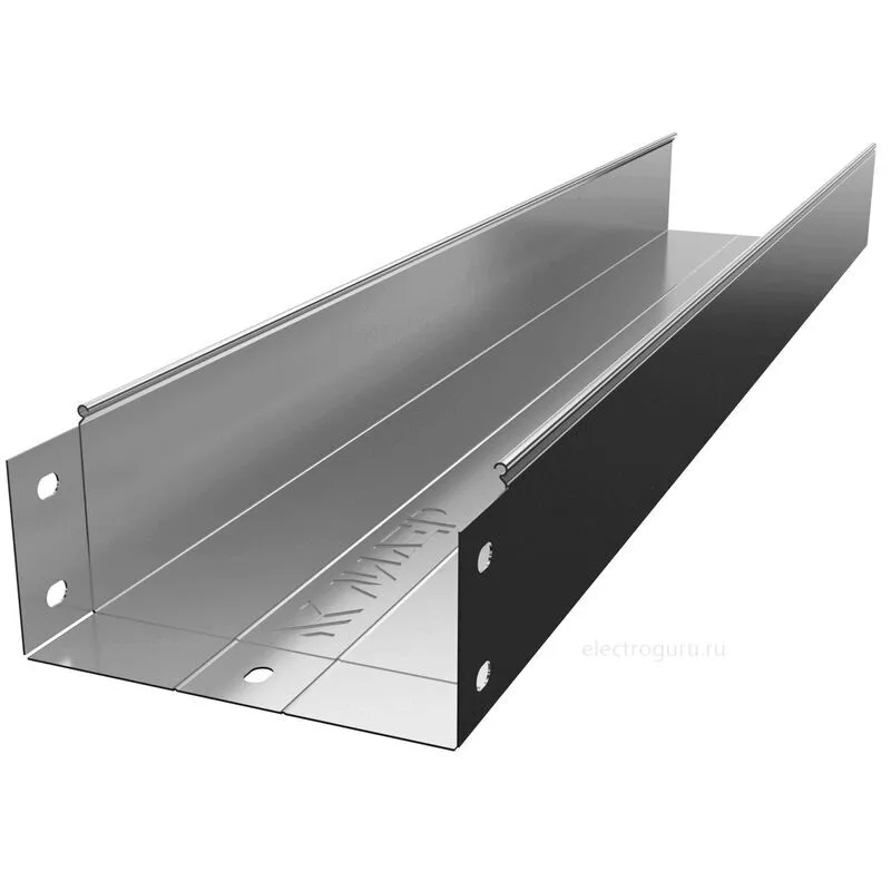 Кабельный лоток металлический неперфорированный 200х100 замковый ПРЕМИУМ
