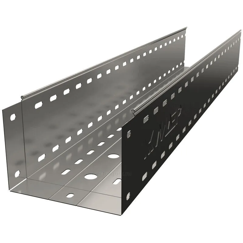 Лоток перфорированный 200х150х3000 горячеоцинкованный, Лидер