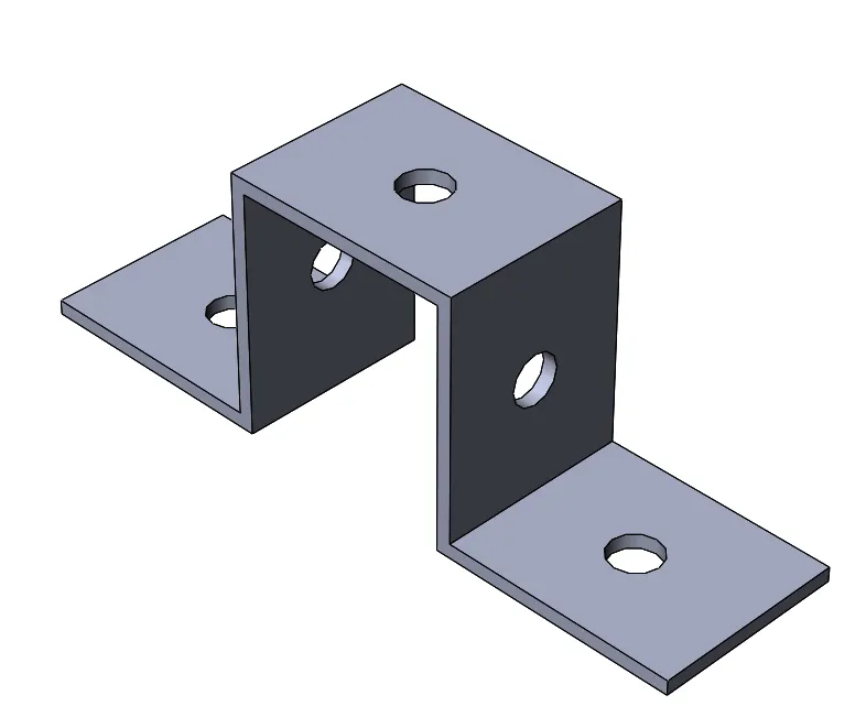 Пластина прямоугольная MSU 801 для STRUT-профиля
