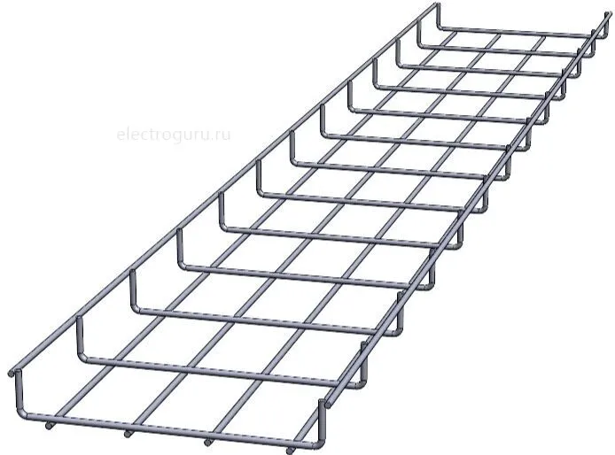 Проволочный лоток 250х30х3000, Лидер