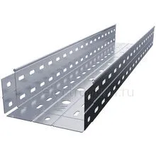 Лоток перфорированный 200х100х3000 нержавеющая сталь, Лидер