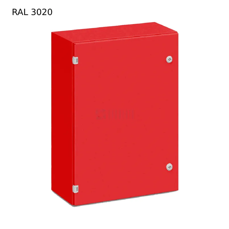 Шкаф навесной красный для монтажа пожарной автоматики, Провенто