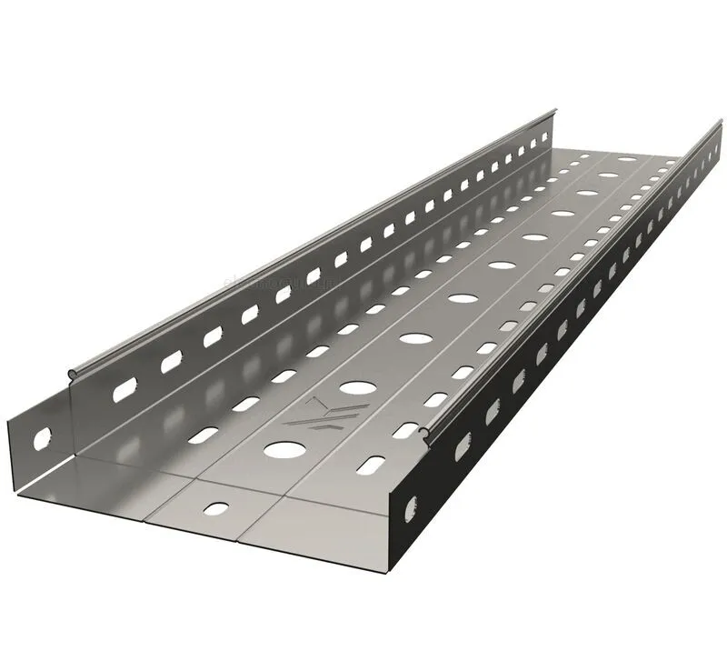 Лоток перфорированный горячеоцинкованный с высотой бортов 50мм, Лидер