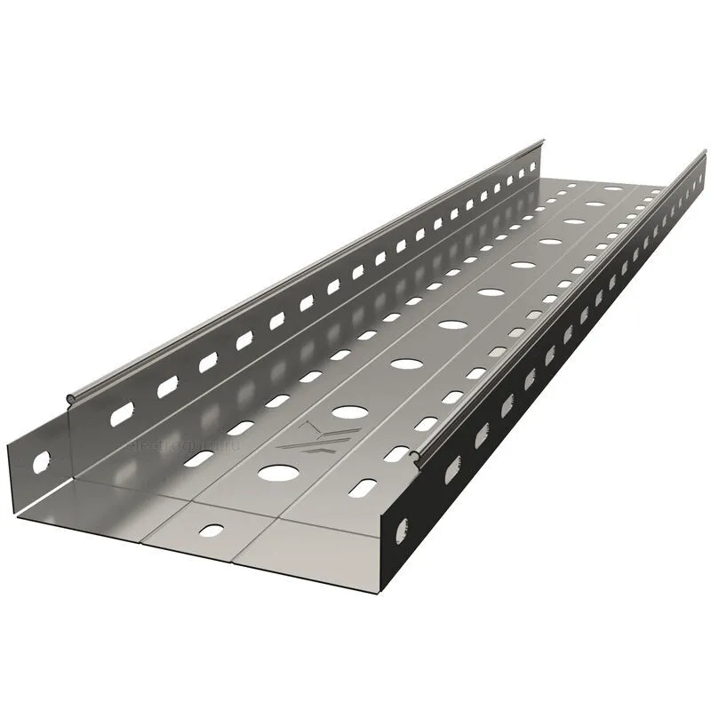 Лоток перфорированный 200х50х3000 горячеоцинкованный, Лидер
