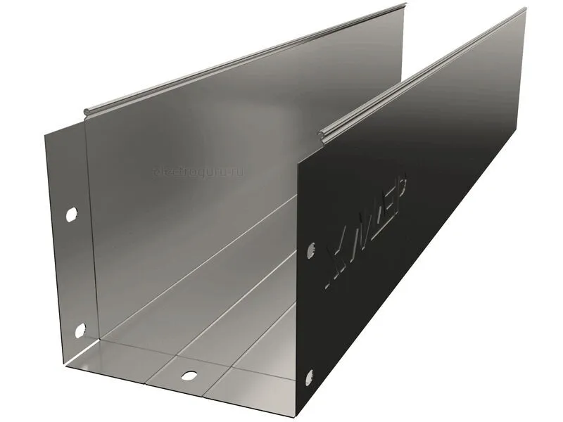 Лоток неперфорированный горячеоцинкованный 200х200х3000, Лидер