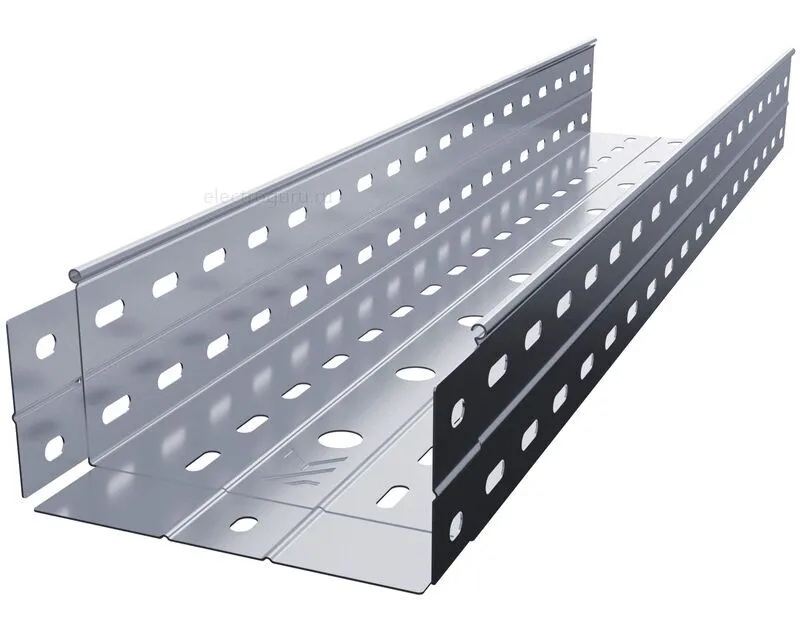 Лоток перфорированный нержавеющий с высотой бортов 100мм, Лидер