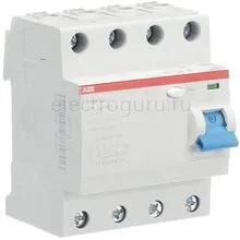 УЗО 25А, 300мА, тип AC, ABB F204, 2CSF204001R3250