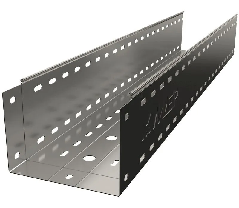 Лоток перфорированный горячеоцинкованный с высотой бортов 150мм, Лидер