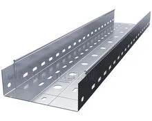 Лоток перфорированный нержавеющий с высотой бортов 80мм, Лидер