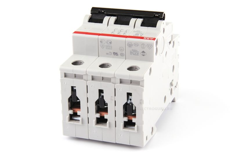 Автоматический выключатель трехполюсный S203 C100, ABB, 2CDS253001R0824 ...