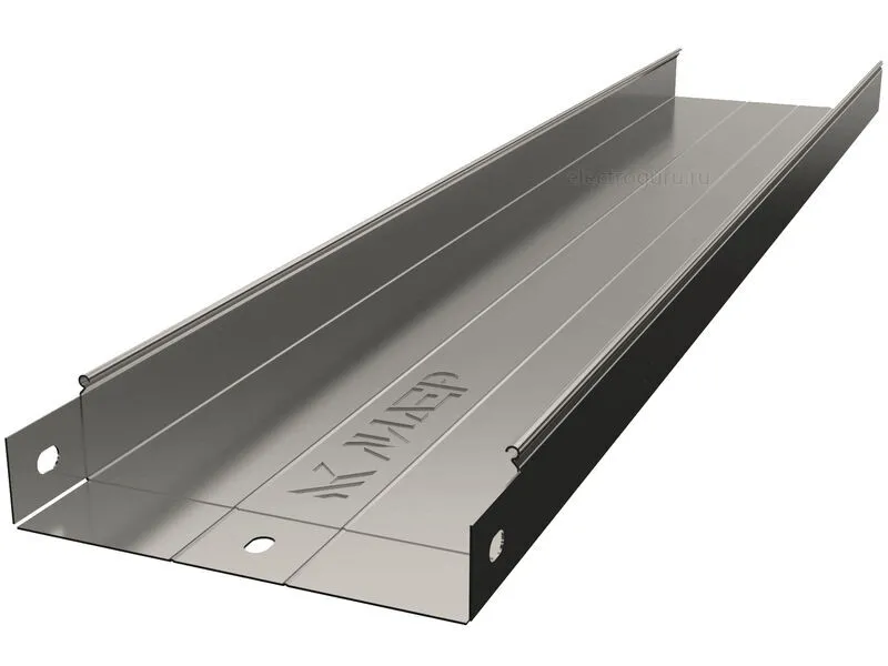 Лоток неперфорированный горячеоцинкованный 200х50х3000, Лидер