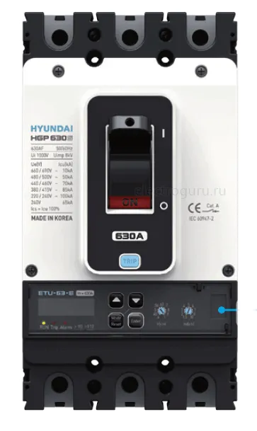 Автоматический выключатель HGP630, Hyundai Electric