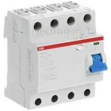 УЗО 63А, 500мА, тип AC, ABB F204, 2CSF204001R4630