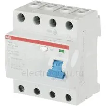 УЗО 40А, 100мА, тип A, ABB F204, 2CSF204101R2400