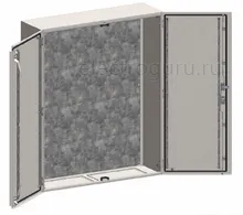 Шкаф электрический навесной двухдверный 1200х1000 с монтажной платой