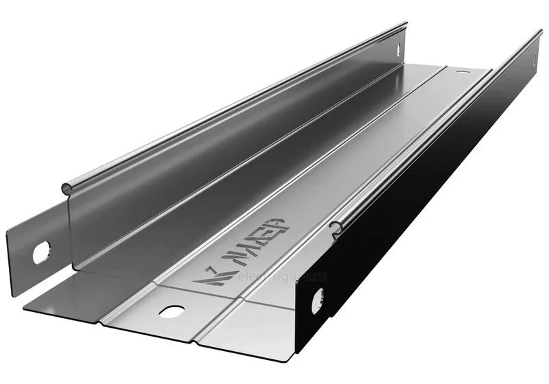 Кабельный лоток металлический неперфорированный замковый ПРЕМИУМ борт 80