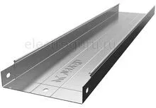 Лоток оцинкованный неперфорированный с высотой бортов 60мм, Лидер