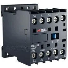 Миниконтактор 220В, 9А, 1НО, PLC1K0910M7, Prompower