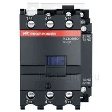 Контактор 24В, 80А, 1НО+1НЗ, PLC1D80BD, Prompower