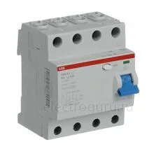 УЗО 63А, 300мА, тип AC, ABB F204, 2CSF204001R3630