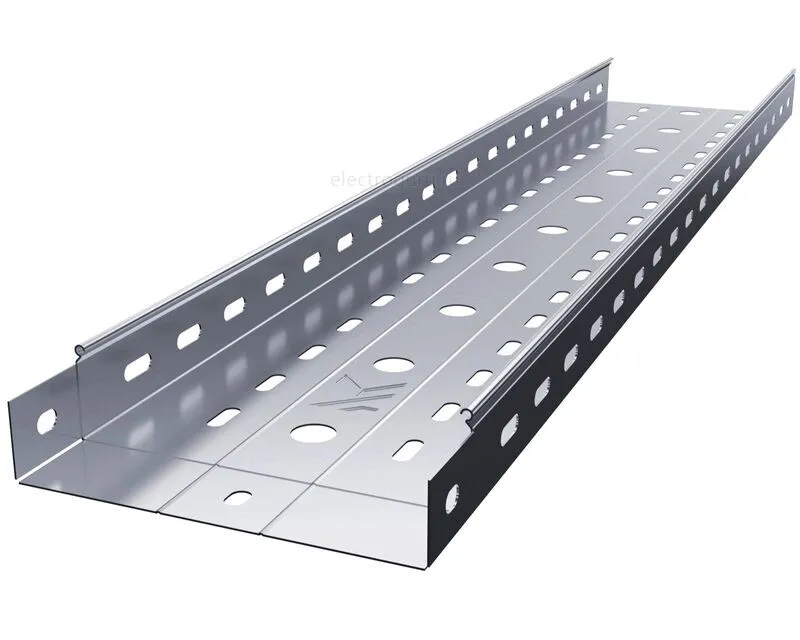 Лоток перфорированный нержавеющий с высотой бортов 60мм, Лидер