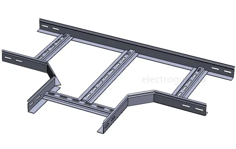 Отвод Т-образный для лестничного лотка с высотой бортов 50мм, Лидер