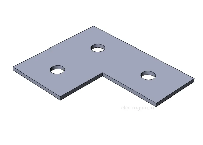 Пластина L-образная MSF506 для STRUT-профиля