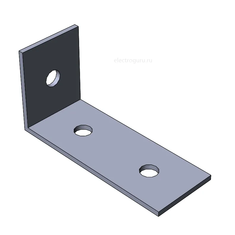 Пластина угловая MSA604 для STRUT-профиля