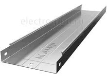 Лоток оцинкованный неперфорированный с высотой бортов 50мм, Лидер