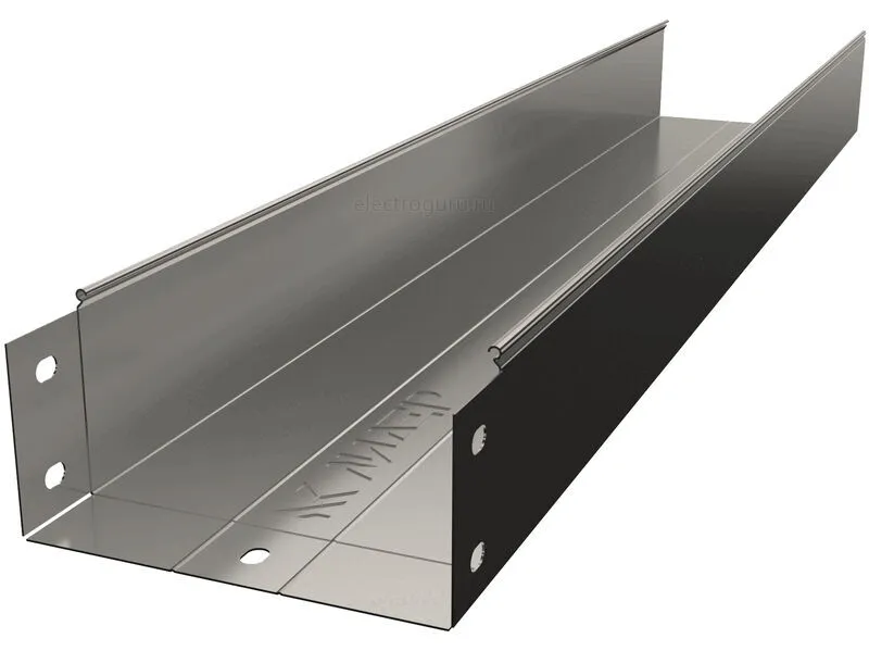 Лоток неперфорированный горячеоцинкованный 200х100х3000, Лидер