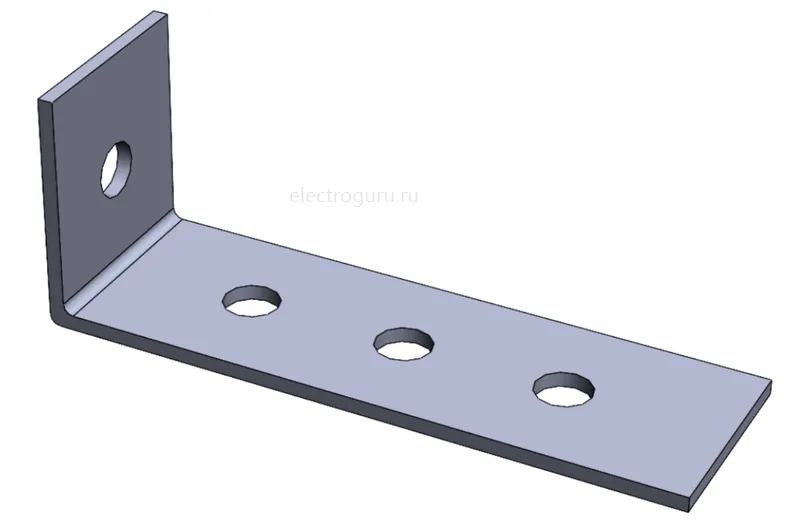 Пластина угловая MSA606 для STRUT-профиля