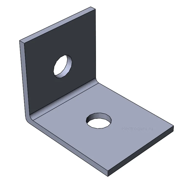 Пластина угловая MSA601 для STRUT-профиля